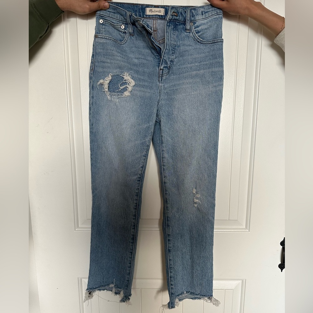 Madewell Distressed Classic Straight Jean